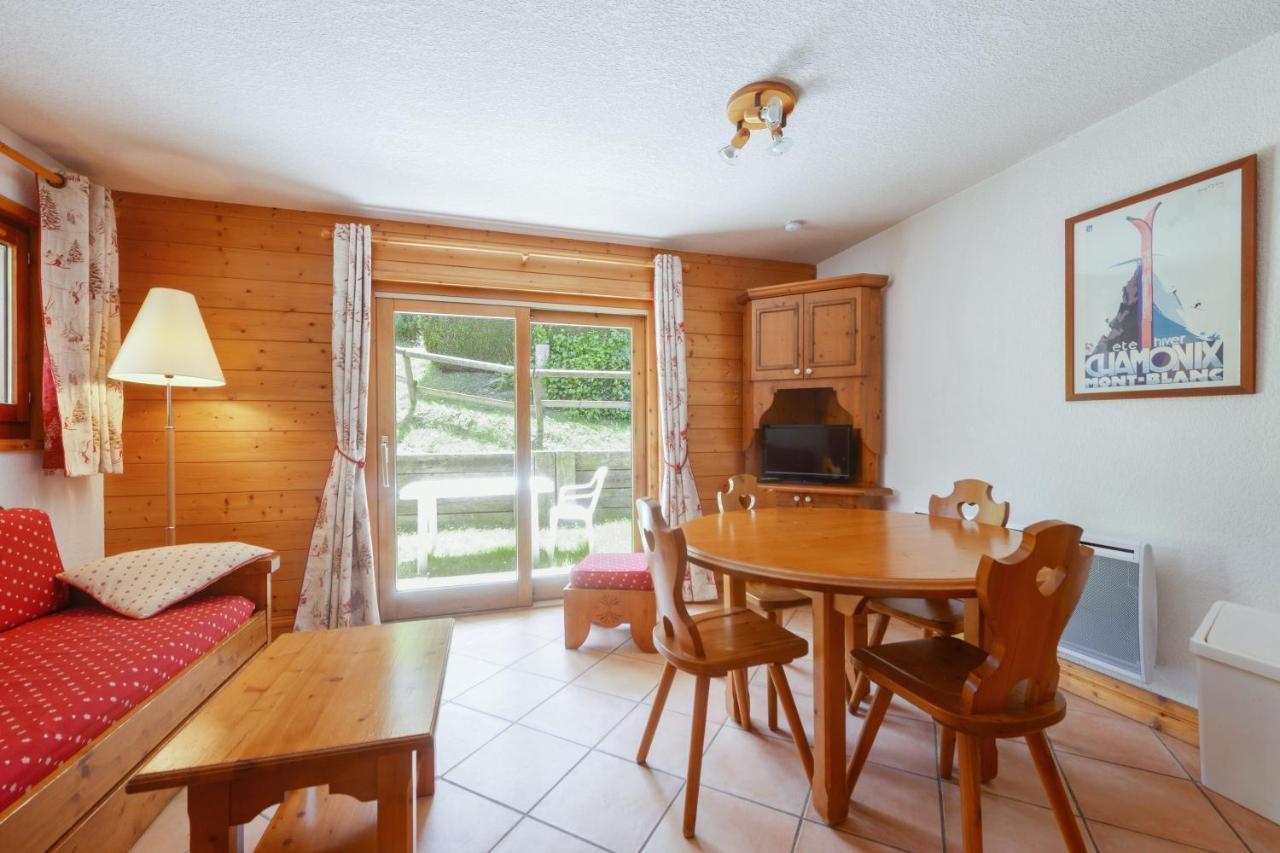 Appartement Chaleureux Les Houches 29 M² Piscine Partagee מראה חיצוני תמונה