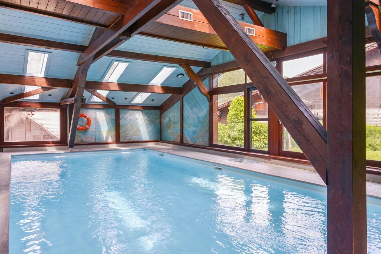 Appartement Chaleureux Les Houches 29 M² Piscine Partagee מראה חיצוני תמונה
