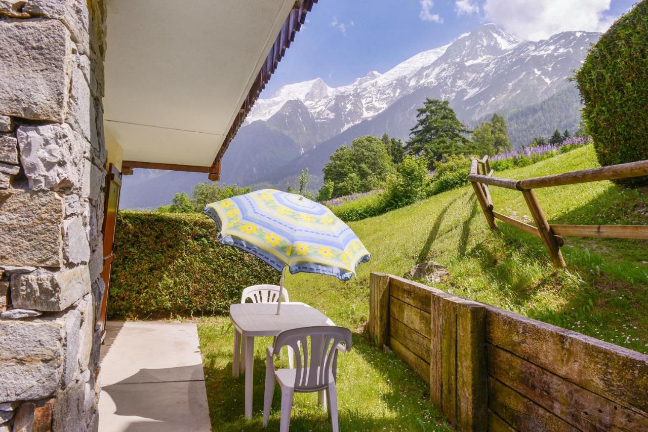 Appartement Chaleureux Les Houches 29 M² Piscine Partagee מראה חיצוני תמונה