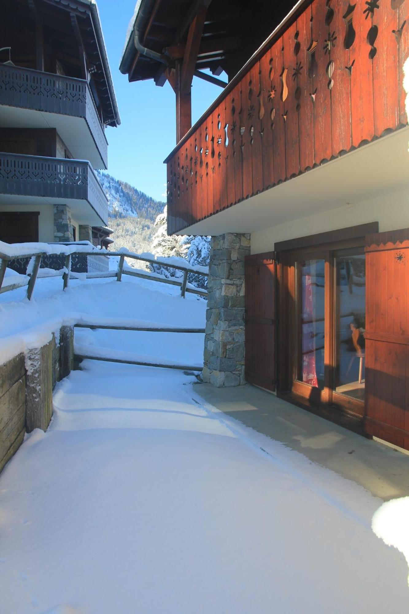 Appartement Chaleureux Les Houches 29 M² Piscine Partagee מראה חיצוני תמונה
